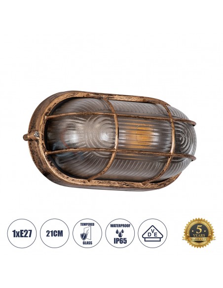 GLOBOSTAR® BOATLIGHT 61584 Vintage Φωτιστικό Καραβοχελώνα...