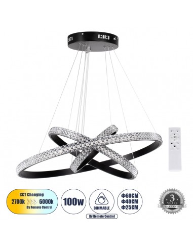 GloboStar® DIAMOND TRIO 61136-DECO Κρεμαστό...