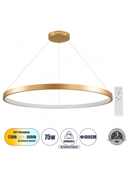 GLOBOSTAR® NEMESIS 61166 Μοντέρνο Κρεμαστό Φωτιστικό...