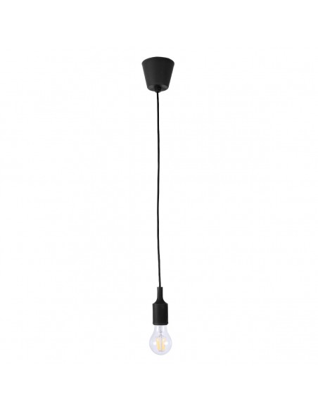 GLOBOSTAR® CABLITO 61552 Μοντέρνο Κρεμαστό Φωτιστικό Οροφής με Ντουί 1 x E27 AC 220-240V IP20 - Μαύρο - Μ4 x Π4 x Υ110cm