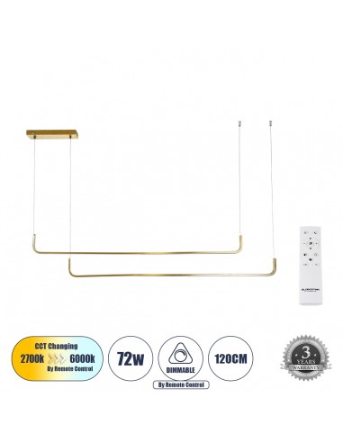 GLOBOSTAR® LINARIA DUO 60926 Μοντέρνο Κρεμαστό...