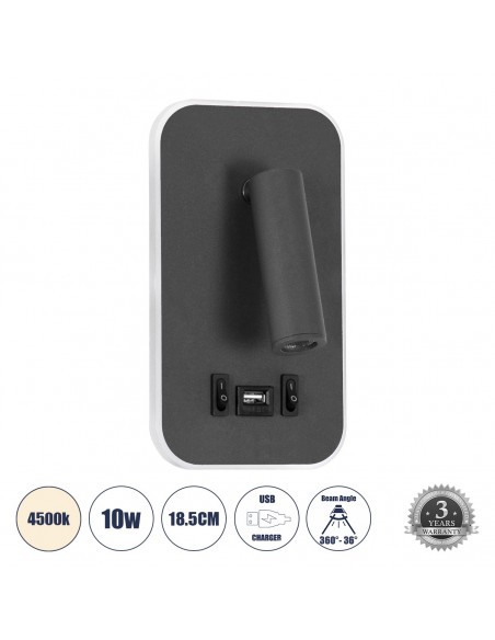 GLOBOSTAR® LADY-O 61365 Μοντέρνο Φωτιστικό Τοίχου -...