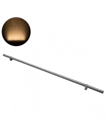 GLOBOSTAR® WASHER-STELLAR 90575 Μπάρα Φωτισμού Wall Washer LED 12W 1080lm 30° DC 24V Αδιάβροχο IP65 Θερμό Λευκό 2700K Dimmable - Γκρι Ανθρακί - Μ100 x Π2 x Υ1.8cm - 3 Χρόνια Εγγύηση