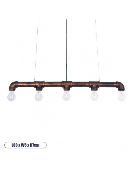 GLOBOSTAR® CANAL 01070 Vintage Κρεμαστό Φωτιστικό Οροφής...