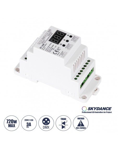 GLOBOSTAR® SKYDANCE-S1-DR 70670 AC Trailing Edge DMX...