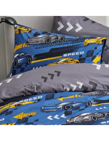 Σετ σεντόνια μονά 170x260 Race 2