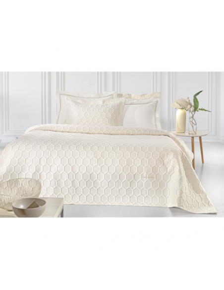 Σετ Κουβερλί Υπέρδιπλο 250x240 Hive Ecru