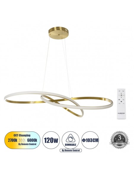 GLOBOSTAR® DEXTER 60920 Μοντέρνο Κρεμαστό Φωτιστικό...