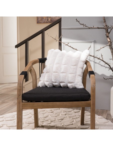 Γούνινη Μαξιλαροθήκη Cube 01 - 45x45cm