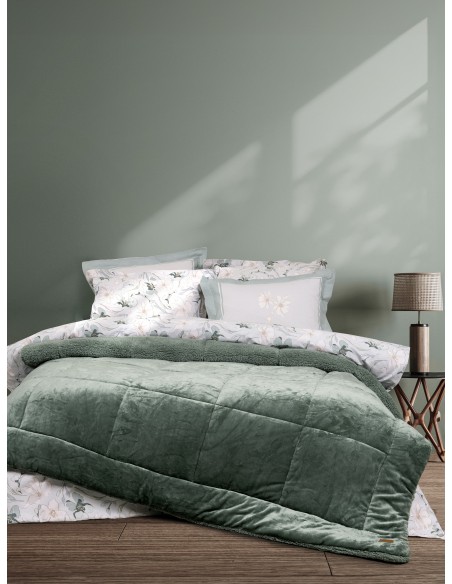 Κουβέρτοπάπλωμα Υπέρδιπλο 220x240 - Cira Dark Green