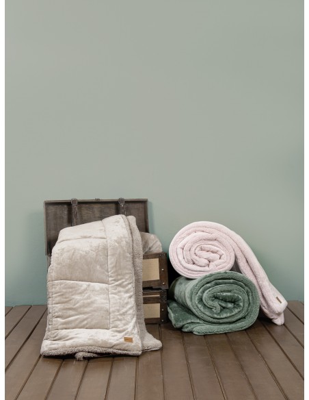 Κουβέρτοπάπλωμα Υπέρδιπλο 220x240 - Cira Beige