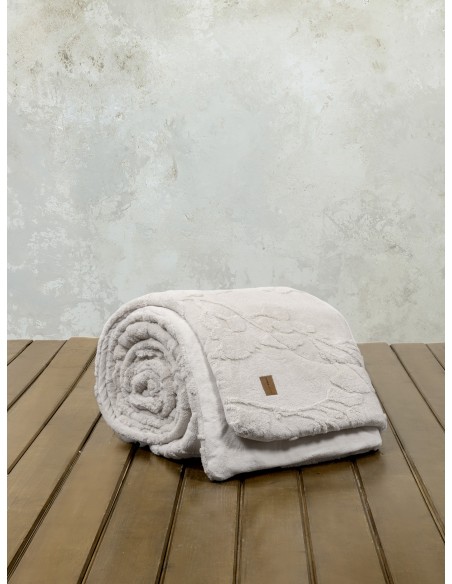 Κουβέρτα/Πάπλωμα Γίγας 240x260 - Elara Light Beige
