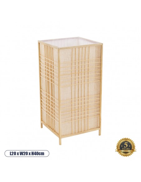 GLOBOSTAR® JUNIE 01997 Boho Επιδαπέδιο Φωτιστικό με Ντουί 1 x E27 AC 220-240V IP20 - Μπεζ - Μ20 x Π20 x Υ40cm