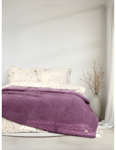 Κουβέρτα/Πάπλωμα Υπέρδιπλο 220x240 - Muffle Mauve