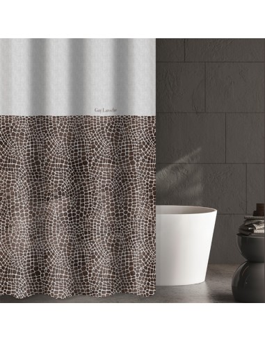 Κουρτίνα μπάνιου 180x185 Safari choco