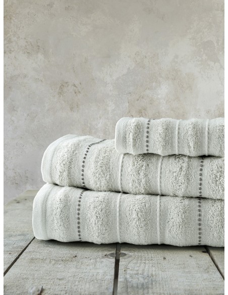 Σετ Πετσέτες 3τμχ - Aura Light Gray