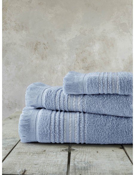 Σετ Πετσέτες 3τμχ(30x50 + 50x90 + 70x140) - Allora Blue