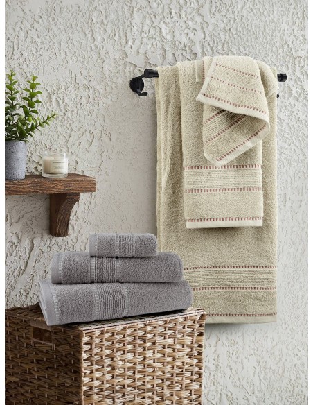 Σετ Πετσέτες (30x50 + 50x90 + 70x140) - Pivot Beige