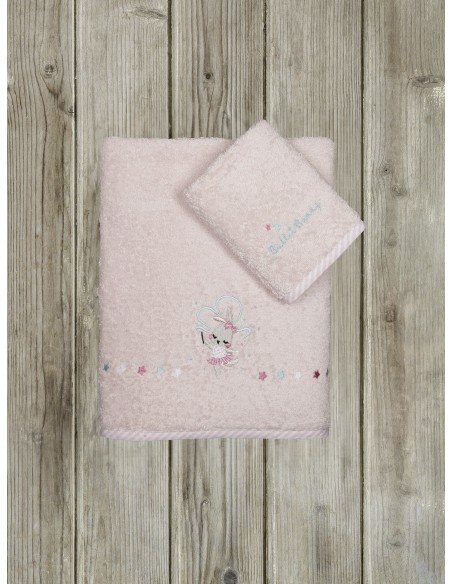 Σετ Πετσέτες (30x50 + 70x140) - Ballet Bunny