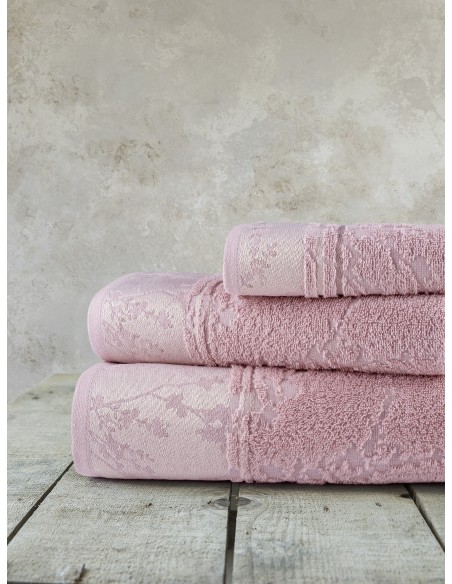 Σετ Πετσέτες (30x50 + 50x90 + 70x140) - Inverno Pink