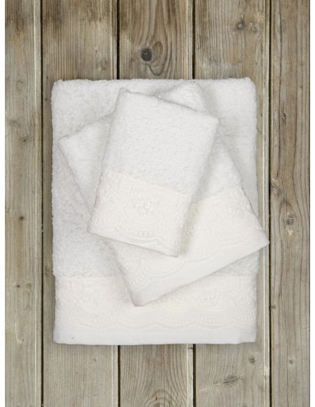 Σετ Πετσέτες (30x50 + 50x90 + 70x140) - Amour White