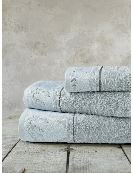 Σετ Πετσέτες 3τμχ (30x50 + 50x90 + 70x140) - Inverno Light Blue