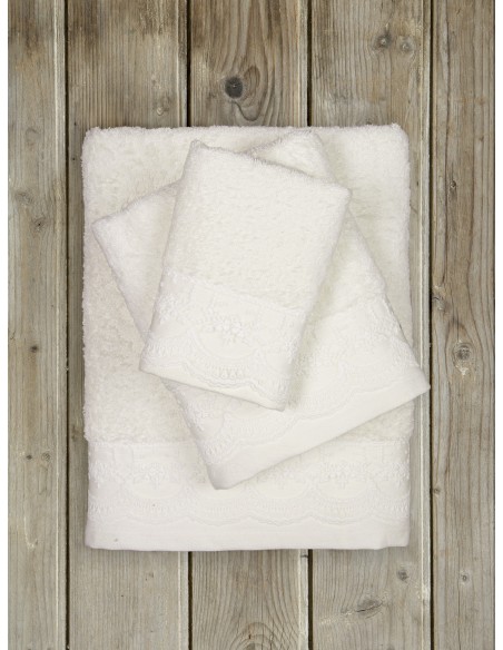 Σετ Πετσέτες 3τμχ - Amour Ivory