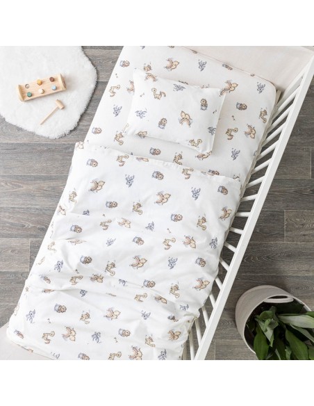 Σετ Φανελενια Σεντόνια Κούνιας 120x160 Rexy