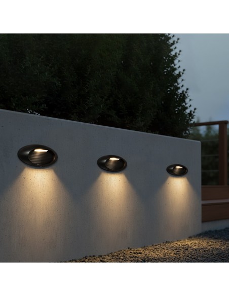 kelvo® STEPART KLV-101-0098 Μοντέρνο Φωτιστικό Σκαλοπατιού - Διαδρόμου LED 3W 375lm 45° AC 220-240V Αδιάβροχο IP65 Θερμό Λευκό 2700K - Lumileds SMD Chip & TÜV SÜD Driver - Μαύρο Ματ - Μ26 x Π5.5 x Υ13cm - 5 Χρόνια Εγγύηση