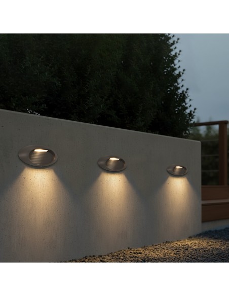 kelvo® STEPART KLV-101-0099 Μοντέρνο Φωτιστικό Σκαλοπατιού - Διαδρόμου LED 3W 375lm 45° AC 220-240V Αδιάβροχο IP65 Θερμό Λευκό 2700K - Lumileds SMD Chip & TÜV SÜD Driver - Γκρι Ανθρακί Ματ - Μ26 x Π5.5 x Υ13cm - 5 Χρόνια Εγγύηση