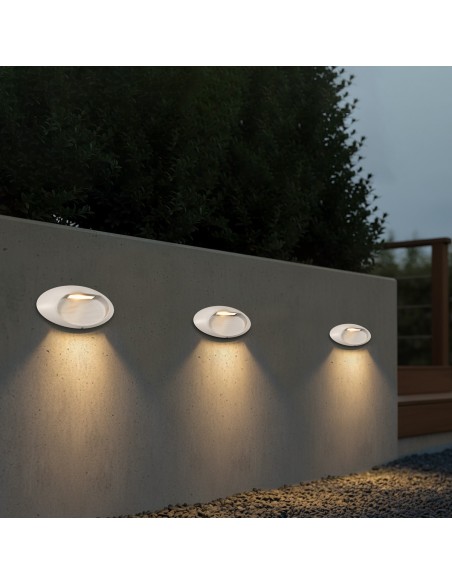 kelvo® STEPART KLV-101-0100 Μοντέρνο Φωτιστικό Σκαλοπατιού - Διαδρόμου LED 3W 375lm 45° AC 220-240V Αδιάβροχο IP65 Θερμό Λευκό 2700K - Lumileds SMD Chip & TÜV SÜD Driver - Λευκό Ματ - Μ26 x Π5.5 x Υ13cm - 5 Χρόνια Εγγύηση