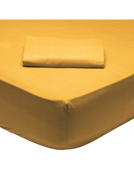 DAS HOME ΣΕΝΤΟΝΙ ΥΠΕΡΔΙΠΛΟ ΜΕ ΛΑΣΤΙΧΟ MUSTARD 1019 MUSTARD