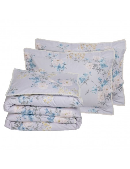 DAS HOME ΠΑΠΛΩΜΑΤΟΘΗΚΗ ΣΕΤ ΥΠΕΡΔΙΠΛΗ PRESTIGE 1710 GREY, LILAC