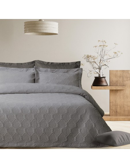 DAS HOME ΚΟΥΒΕΡΤΟΡΙΟ KING HAPPY 0287 GREY