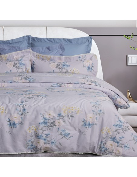 DAS HOME ΠΑΠΛΩΜΑ ΥΠΕΡΔΙΠΛΟ PRESTIGE 1710 GREY, LILAC