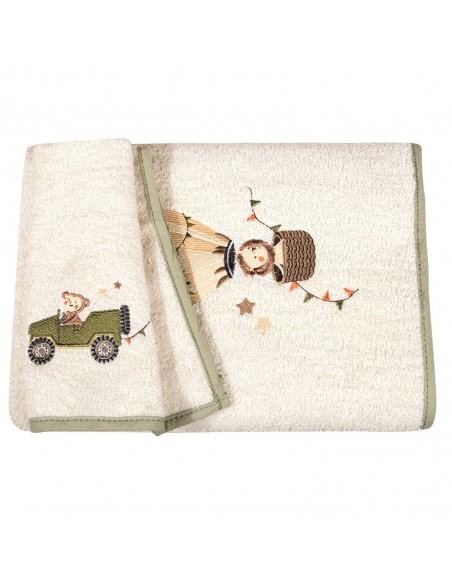 Σετ Πετσέτες 2τμχ Baby Essential 8860 Olive Green