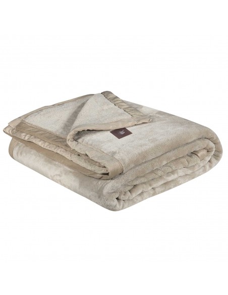 GREENWICH POLO CLUB ΚΟΥΒΕΡΤΑ VELOUR KING ESSENTIAL 3972 TAUPE