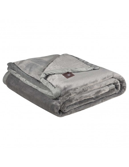 GREENWICH POLO CLUB ΚΟΥΒΕΡΤΑ VELOUR KING ESSENTIAL 3971 GREY