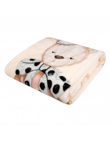 Κουβέρτα Βελουτέ Παιδική 160x220 Junior Essential 8859 Cream