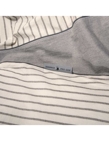 GREENWICH POLO CLUB ΠΑΠΛΩΜΑΤΟΘΗΚΗ ΣΕΤ ΥΠΕΡΔΙΠΛH ESSENTIAL 2296 GREY, WHITE