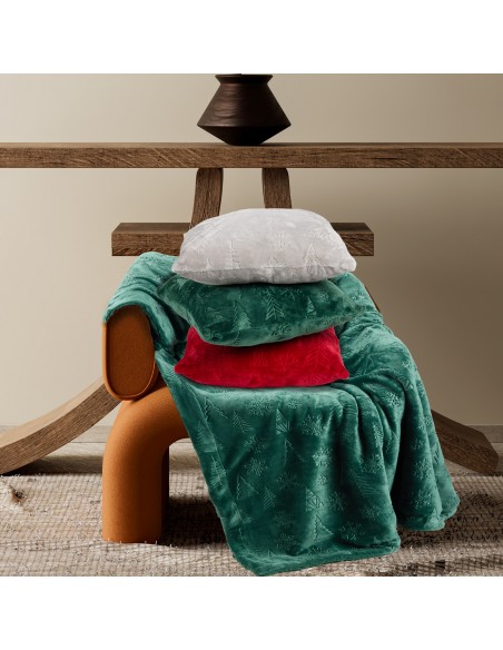 DAS HOME ΜΑΞΙΛΑΡΙ ΦΙΓΟΥΡΑΣ 40X40 CHRISTMAS 1374 GREEN