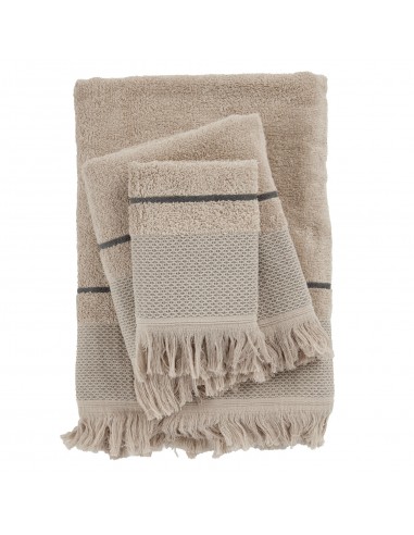 DAS HOME ΣΕΤ ΠΕΤΣΕΤΕΣ 3ΤΕΜΑΧΙΩΝ BEST 0842 TAUPE