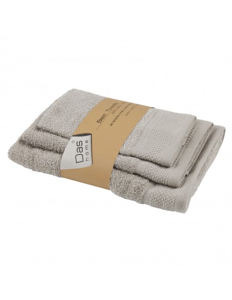 DAS HOME ΣΕΤ ΠΕΤΣΕΤΕΣ 3ΤΕΜΑΧΙΩΝ BEST 0834 GREY
