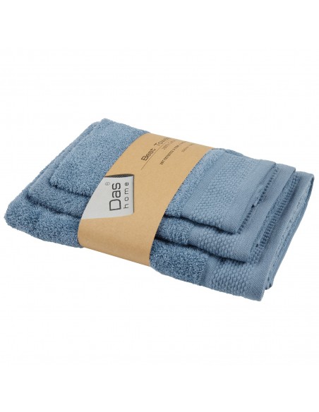 DAS HOME ΣΕΤ ΠΕΤΣΕΤΕΣ 3ΤΕΜΑΧΙΩΝ BEST 0837 BLUE
