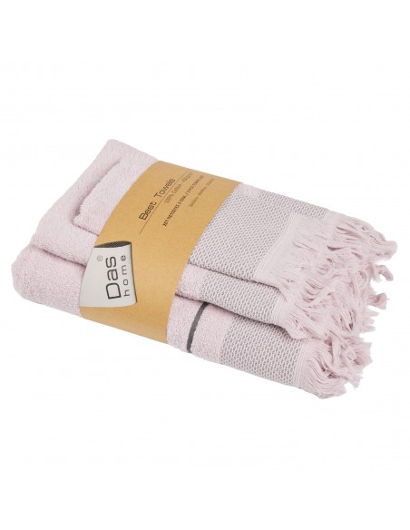 DAS HOME ΣΕΤ ΠΕΤΣΕΤΕΣ 3ΤΕΜΑΧΙΩΝ BEST 0838 LILAC