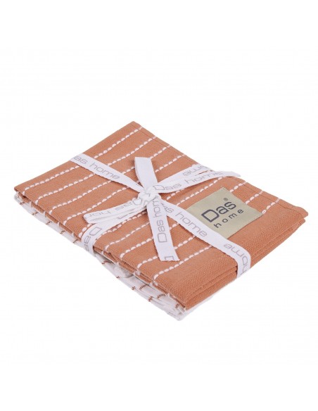 DAS HOME ΣΕΤ ΠΟΤΗΡΟΠΑΝΑ 2ΤΜΧ 30Χ50 0826 TERACOTTA, WHITE