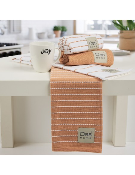 DAS HOME ΣΕΤ ΠΟΤΗΡΟΠΑΝΑ 2ΤΜΧ 30Χ50 0826 TERACOTTA, WHITE