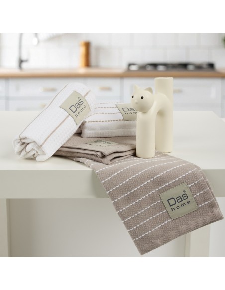 DAS HOME ΣΕΤ ΠΟΤΗΡΟΠΑΝΑ 2ΤΜΧ 30Χ50 0830 TAUPE, WHITE