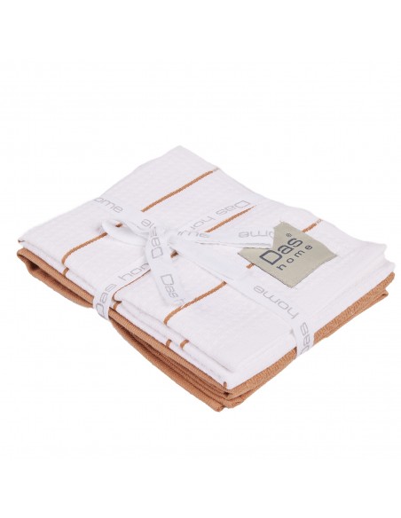 DAS HOME ΣΕΤ ΠΟΤΗΡΟΠΑΝΑ 2ΤΜΧ 30Χ50 0831 TERACOTTA, WHITE