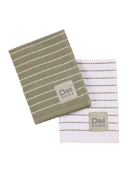 DAS HOME ΣΕΤ ΠΟΤΗΡΟΠΑΝΑ 2ΤΜΧ 30Χ50 0822 GREEN, WHITE